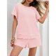 thumbnail image 2 of Conjunto de pijama Tankaneo para mujer a rayas rosa claro, 2 of 6