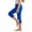 Dark Blue, variant on Capri Leggings Teen Girls Athletic Cropped Yoga Pants Elastic Waist Stretchy Activewear Workout Tights for Dance Gymnastics Running Comfortable Playwear