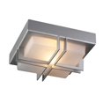 thumbnail image 1 of PLC 8026SLLED 13W One Light Outdoor Frost Glass Fixture Piccolo Collection, Silver, 1 of 1