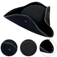 thumbnail image 7 of Hsqqdc Unisex Tricorn Pirate Captain Hat, Themed Party Hat for Men Women, 7 of 7