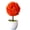 Sunset red, variant on JUANCHENG For MINI Round Ball Artificial Bonsai Plant Sakura Style Home Decoration
