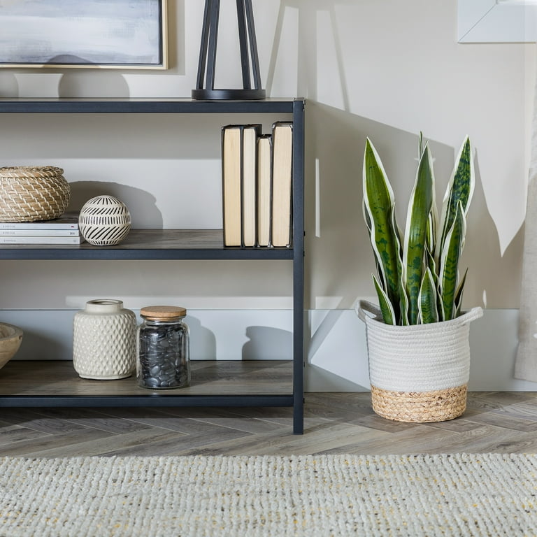 Walker Edison Industrial Frisco X-Frame Bookshelf, 40