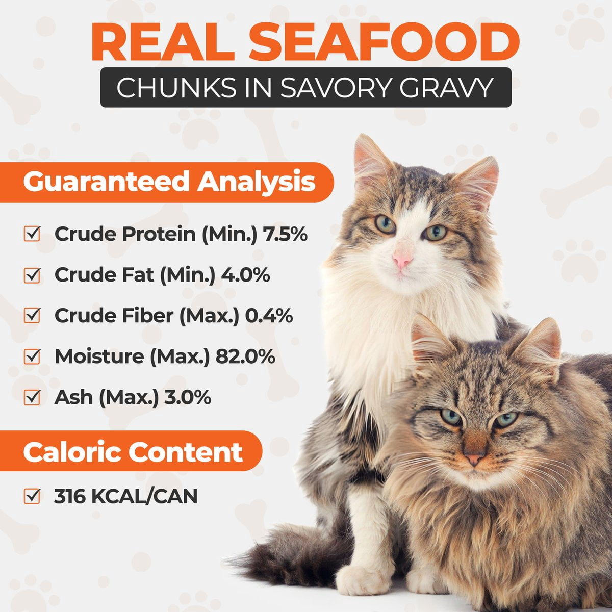 Scoochie Pet Chef Scoochies Recipe With Real Seafood Chunks in Savory Gravy Wet Cat Food, 14-oz can, case of 12
