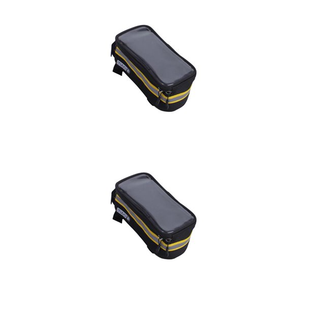 Eigraketly Bolsa de tubo para bicicleta Soporte impermeable para teléfono móvil Pantalla táctil reflectante Bicicleta de montaña Accesorios Type1 NO1