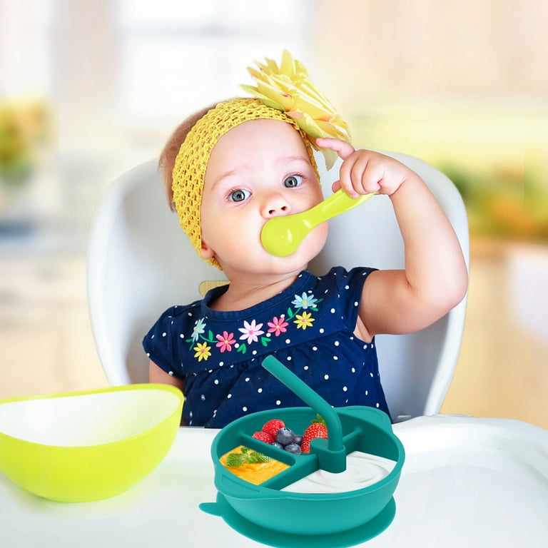 Silicone dinner bowl with suction cup-PurpleSilicone Baby Feeding Bowls  Baby Bowls Toddler Bowls Silicone Suction Bowls