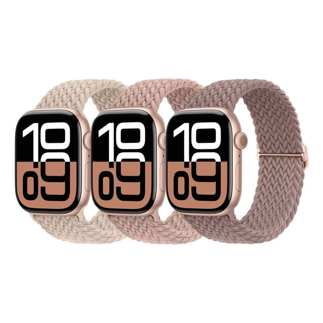 3 Correas Trenzadas Para Apple Watch Ultra 10 9 8 7 Se 6 5 4