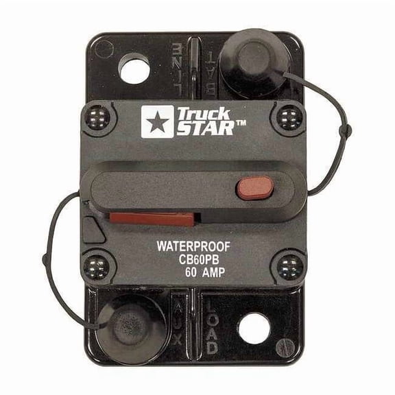 Buyers Products Automotive Circuit Breaker,CB,60A,12VDC CB60PB