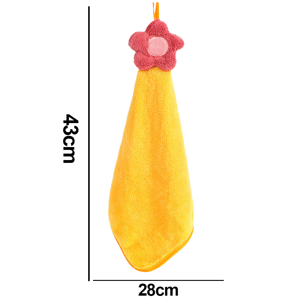 Mul-Colors Kitchen Hand Towel Hanging Loop Soft Coral Soft Hand