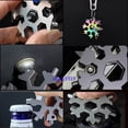 thumbnail image 3 of 18 en 1 copo de nieve multi herramienta llavero hexagonal multifuncional herramienta llave llavero bolsillo multiusos campamento multiherramienta, 3 of 4