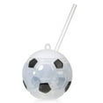 thumbnail image 7 of Light Up Flashing Soccer Ball Novelty Drink Cocktail Cup 18 Oz LED with Straw and Lid Spherical Tumbler Bar Party Favor, 7 of 7