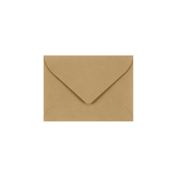 LUXPaper #17 Mini Envelopes, 70 lb. Grocery Bag Brown, 2 11/16 x 3 11/16, 250 Pack