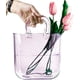 thumbnail image 1 of Oleek Monedero Florero Para Flores (Hecho A Mano) Monedero De Vidrio Para Bebidas -10 In- Florero Transparente Fresco Y Lindo Para Centros De Mesa Y Pecera - Bolso Florero Único Decorativo - Florero D, 1 of 5