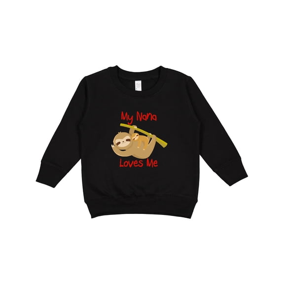 Inktastic My Nana Loves Me Sloth Toddler Sweatshirt