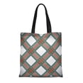 thumbnail image 1 of SIDONKU Canvas Tote Bag Green Tartan Modern Dress Stewart Scottish Plaid Blue British Durable Reusable Shopping Shoulder Grocery Bag, 1 of 1