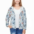 thumbnail image 3 of Cauagu Cute Chameleons On Blue Print Sun Protection Jacket for Teen,Full-Zipper Long Sleeve Sun Shirts with Pockets UV Hoodie Shirts Outdoor Athletic Jacket-X-Large, 3 of 7