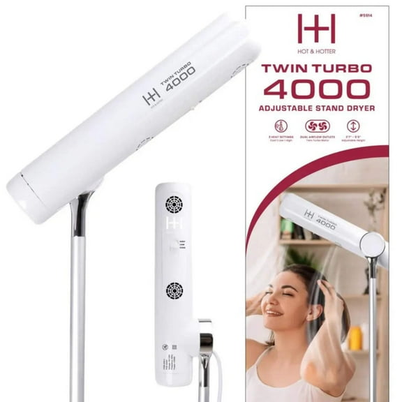 Hot Hotter Twin Turbo 4000 Adjustable Handsfree Stand Dryer