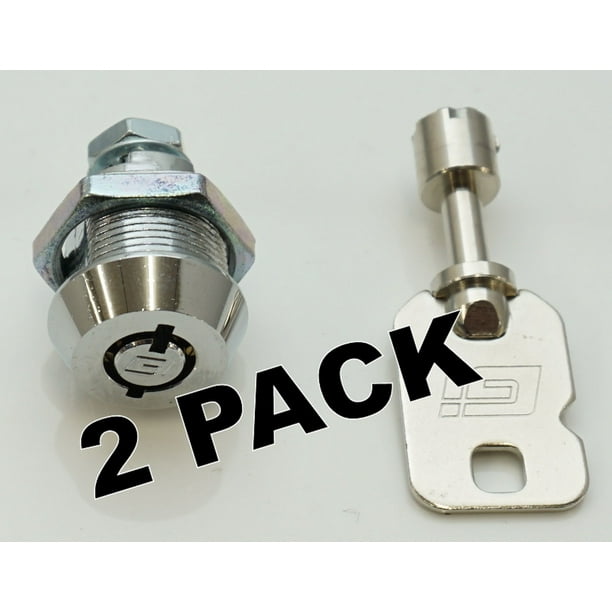 2 Pk, Commercial Laundry Coin Box Lock & Key, for Greenwald, 8551