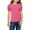 Pink-a, variant on Little Girls Puff Short Sleeve Shirts Summer Ribbed Knit Crewneck T Shirt Tops Tee Girls Ruffle Sleeve Shirts Summer Cute Blouse for Spring Summer(White-a,4-5 Years)