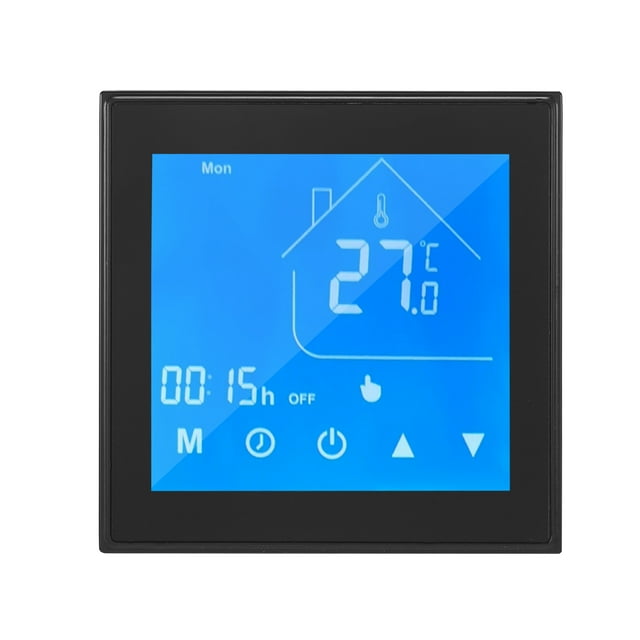 WiFi Smart Thermostat Contrôleur de Température Écran LCD Programmable par Semaine pour Chauffage de l'Eau Contrôle via Application Ewelink Compatible avec Alexa Google Home