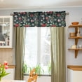 thumbnail image 3 of Yayeee Kitchen Valance Rod Pocket 54" x 18" Living Room Window Curtain, Green Christmas, 3 of 6
