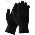 thumbnail image 3 of BadPiggies Winter Gloves for Men Women, Touch Screen Texting Warm Gloves with Thermal Soft Fleece Lining Elastic Cuff (Black), 3 of 10