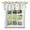 Green, variant on Spring Willow Birds Window Valance for Kitchen, Rustic Green Beige Vines Leaves Botanical Rod Pocket Short Curtains for Small Windows, Light Filtering Decorative Valances, 42 x 12 Inches