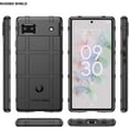 thumbnail image 2 of Slim Fit Phone Case for Google Pixel 6a, Rugged Shield Durable Phone Case with Military Grade Shockproof Protection and Screen Camera Protective Cover for Google Pixel 6a, HD Black, 2 of 16