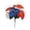 A, variant on Artificial Flowers, Patriotic Memorial Bouquet, Red White Blue Silk Flowers, Plastic & Superior Silk Material, Flexible Steel Thread Branches, for Home Party Vase Decor Indoor Outdoor Wedding