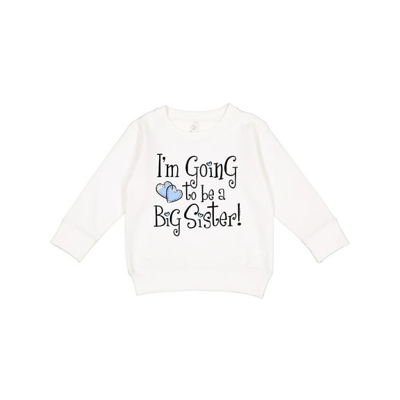 Inktastic Heart New Big Sister Toddler Sweatshirt