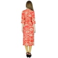 thumbnail image 5 of Bimba Women Straight Kurta Kurti Front Opening Printed Tunic Casual Summer Blouse, 5 of 7