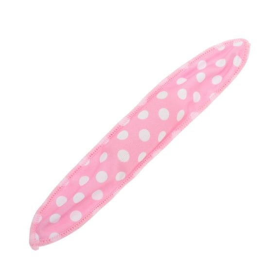 Unique Bargains 1 Pc Polka Dots Hair Curler Rollers Pink White