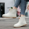 thumbnail image 5 of NOKIO Waterproof Rubber Ankle Rain Shoes For Women Women's Rain Slip Casual Shoes Short Ankle Boots Outdoor Fashion Women's Casual Shoes Stylish Waterproof Ankle Rain Boots For Women, 5 of 9