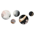 thumbnail image 2 of Designart "Unveiling Reverie in Rose Gold II" Abstract Floral Metal Wall Art Set of 5 Piece, 2 of 5