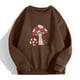thumbnail image 2 of Mujer Vintage Divertido Suelto Manga Larga Cuello Redondo Shift Impreso Sudadera Divertida Blusa Con Estampado De Plantas Pompotops  gfhjh19115, 2 of 8