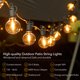 thumbnail image 2 of Brightown Cadena de luces para exteriores – Luces LED regulables conectables impermeables para patio de 50 pies con 25 bombillas de globo G40, todas las luces colgantes resistentes a la intemperie par, 2 of 5
