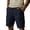 Navy, variant on Iyufng Mens Cargo Shorts Drawstring Casual Shorts Elastic Waist Summer Sports Shorts
