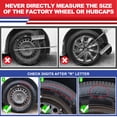 thumbnail image 6 of 1 Piece 16" Hubcap Wheel Rims Cover for 2008-2016 Dodge Grand Caravan/2008-2010 Chrysler Town & Country Bolt-on Installation Lacquer, 6 of 10