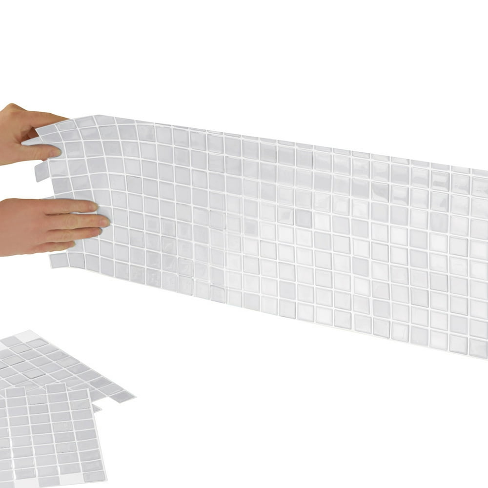 MultiColored Adhesive Mosaic Backsplash Tiles for Kitchen and Bathroom