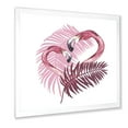 thumbnail image 2 of Designart 'Pink Flamingo In Tropical Summer II' Tropical Framed Art Print, 2 of 4