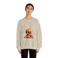thumbnail image 3 of Pumpkin Skull Dot Day Unisex Heavy Blend™ Crewneck Sweatshirt, 3 of 7