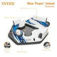thumbnail image 5 of Intex Blue Tropic Inflatable Lake Island Float with Cooler and Cupholders, 5 of 12