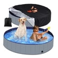 thumbnail image 4 of Foldable Dog Pool with Rod Pool Cover Collapsible Pool Pet Cove Dog Fast O9K8, 4 of 8