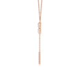 thumbnail image 2 of ANGARA Lab Grown Bezel-Set Trio Diamond Lariat Necklace for Women in 14K Rose Gold (Size-4mm | 0.69 ct) | April Birthstone Jewelry for Her | Lab-Grown Diamond Pendant, 2 of 6