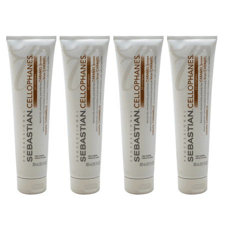 Sebastian Cellophanes Caramel Brown Color Treatment 300 ml (Pack of 4)