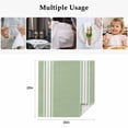 thumbnail image 4 of Sage Green Cloth Napkins, Farmhouse Sage Green White Striped Washable and Reusable Dinner Napkins Set of 8, Table Napkin for Kitchen Party Birthday Wedding Hotel Housewarming 20"x20", 4 of 8