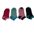 thumbnail image 3 of Floral Pattern Ankle Low Cut 1-pair Pack & 4-pair Pack Cotton Socks, 3 of 9