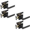 thumbnail image 1 of Square Passage Door Handles Interior Matte Door Handles Indoor Keyless Non-Locking Lever Set for Hallway or Closet Doors Reversible for Right/Left Handed Door, 1 of 6
