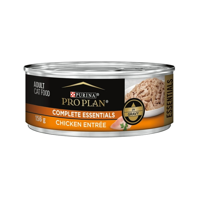 Purina Pro Plan Complete Essentials Entrée de poulet en sauce, Nourriture Humide pour Chats, 156 g