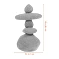 thumbnail image 3 of Minkissy 1Pcs Faux Rocks for Landscaping Grey Resin Rock Ornament 3.4X2X1.4In, 3 of 5