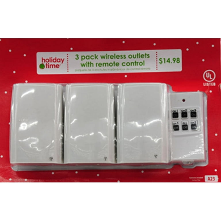Holiday Time Christmas Lights 3-Pack Remote Control 